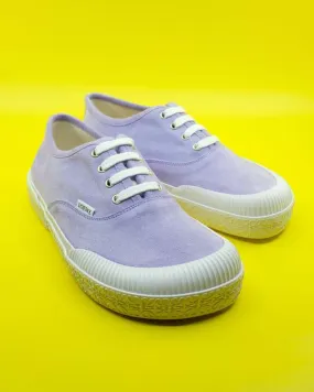 Split Calfskin Terra Vulca Lace Up Sneaker - Lilac