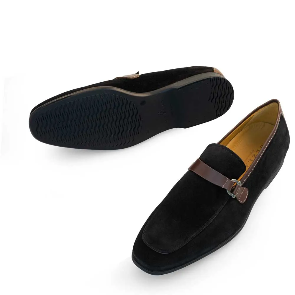 Suede Rubber Sole Loafer