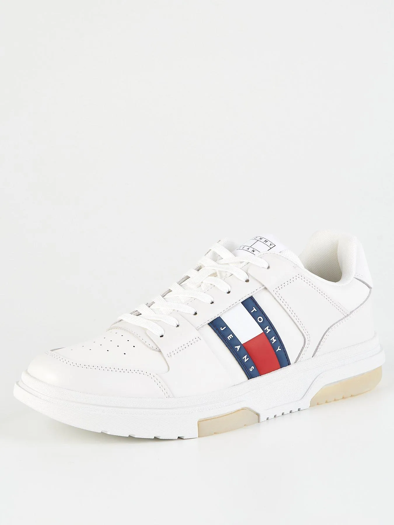 Tommy Jeans Brooklyn Flag Leather Sneaker - White