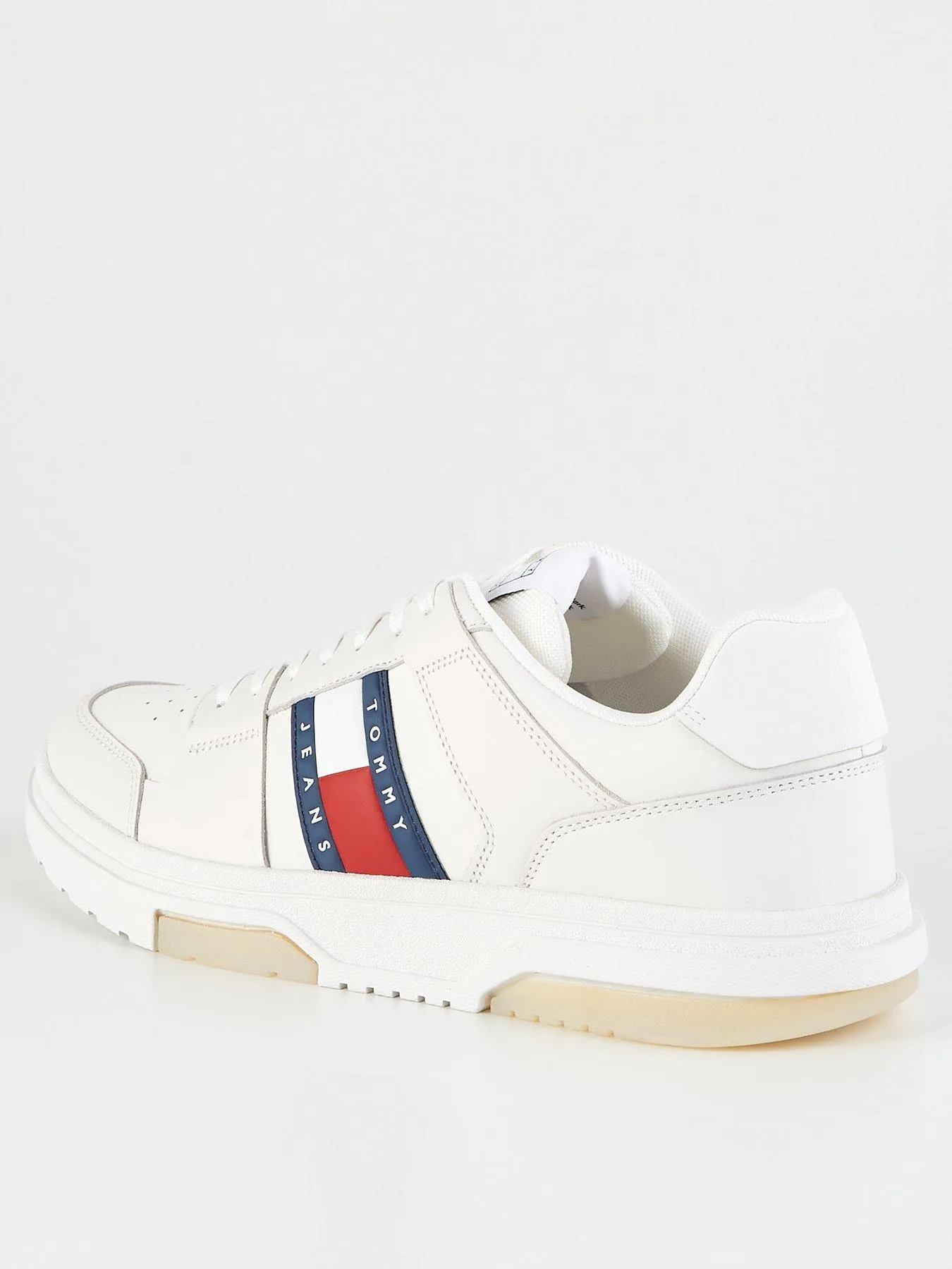 Tommy Jeans Brooklyn Flag Leather Sneaker - White