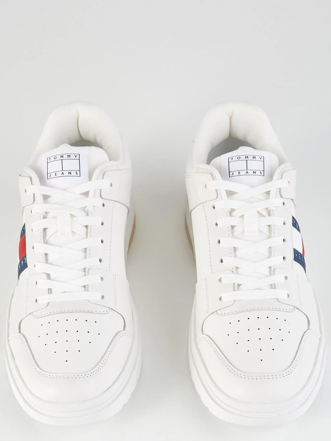 Tommy Jeans Brooklyn Flag Leather Sneaker - White