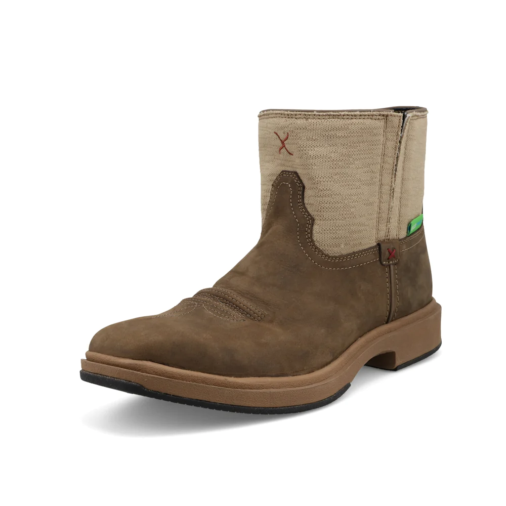 Twisted X Men’s 6′ UltraLite X’ Slip On Boots- Shitake/Khaki