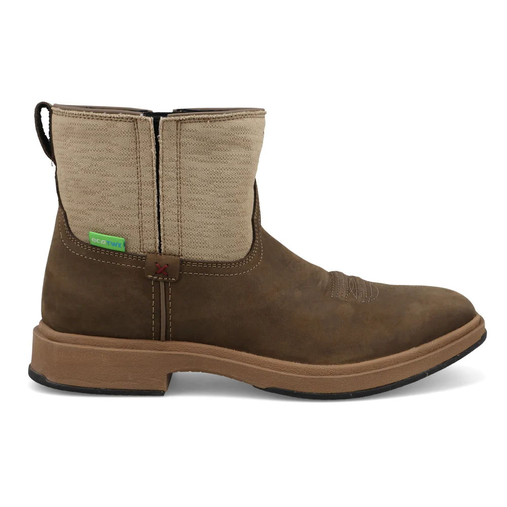 Twisted X Men’s 6′ UltraLite X’ Slip On Boots- Shitake/Khaki