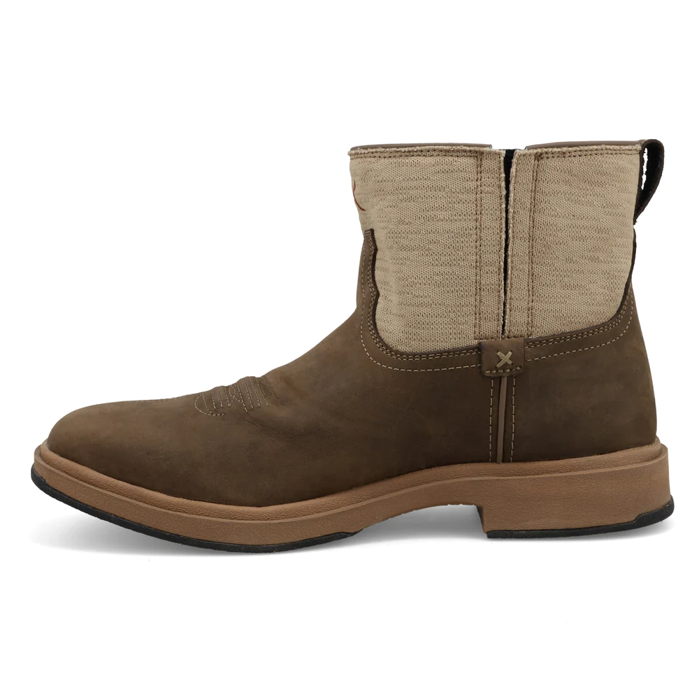 Twisted X Men’s 6′ UltraLite X’ Slip On Boots- Shitake/Khaki