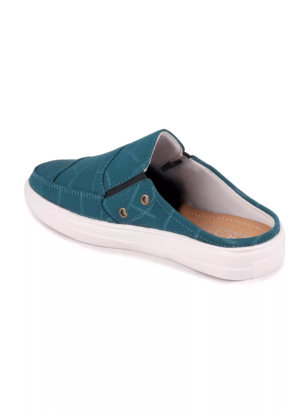 Women Blue Casual Canvas Slip-On Shoes