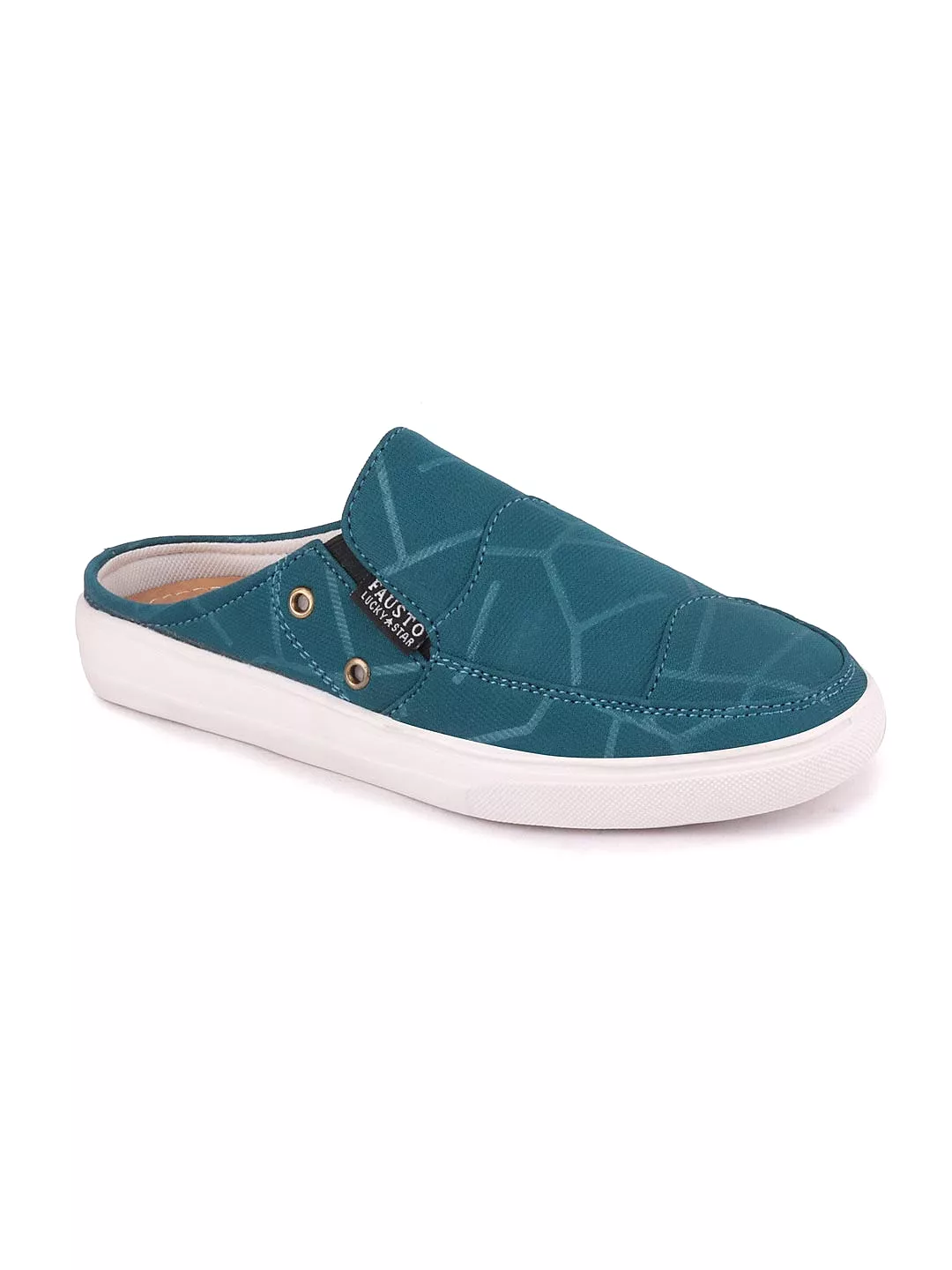 Women Blue Casual Canvas Slip-On Shoes