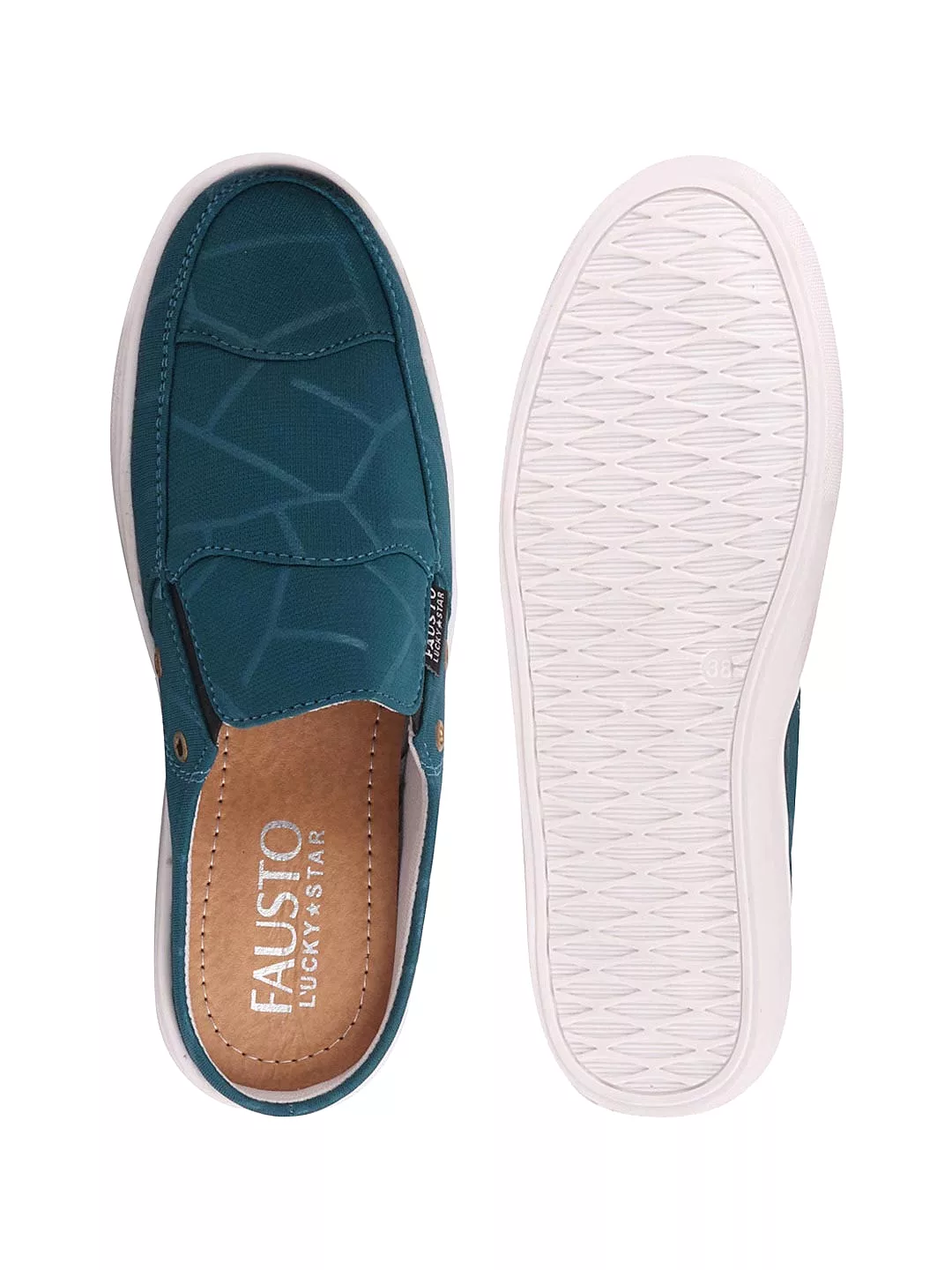 Women Blue Casual Canvas Slip-On Shoes