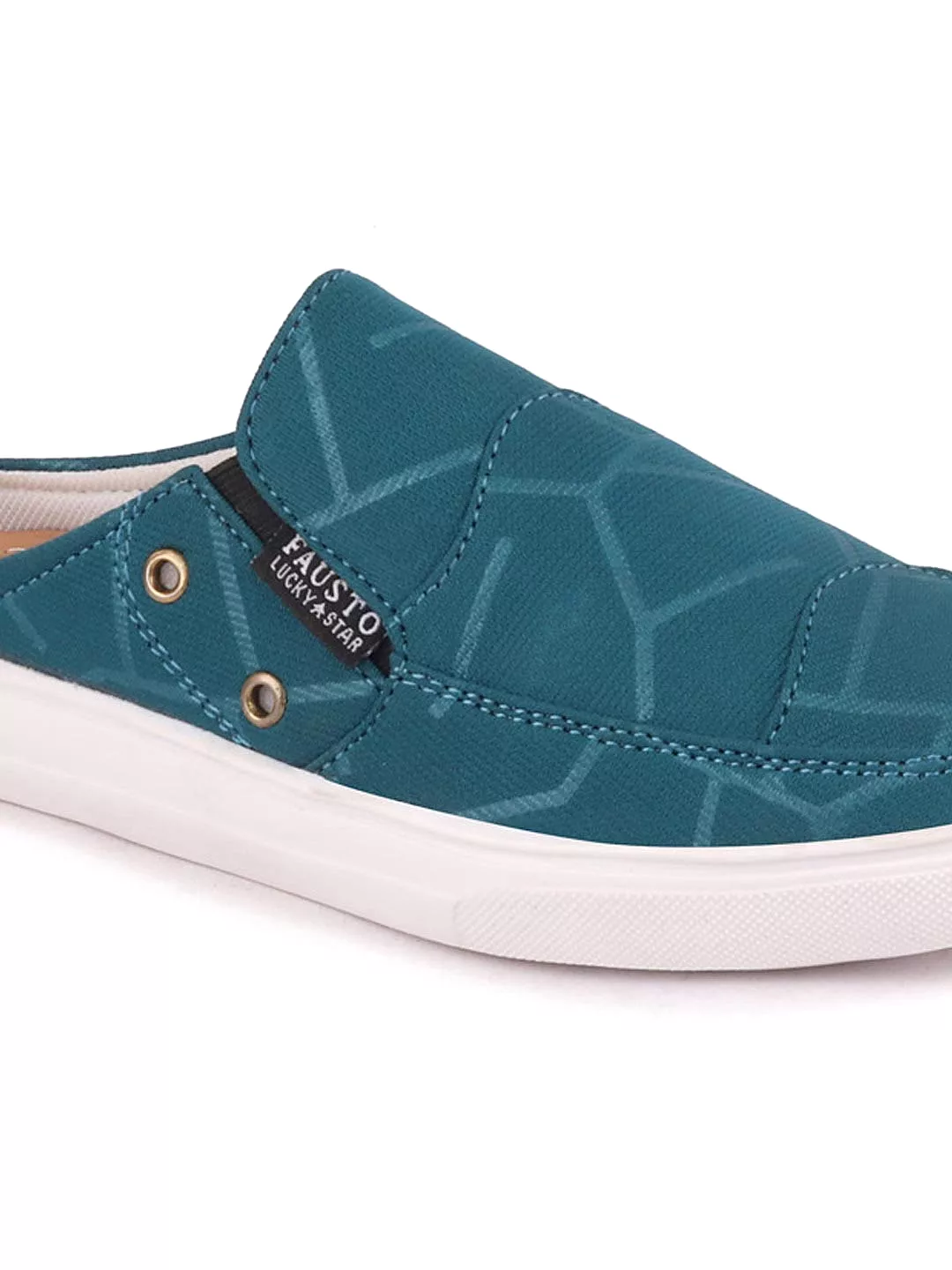 Women Blue Casual Canvas Slip-On Shoes