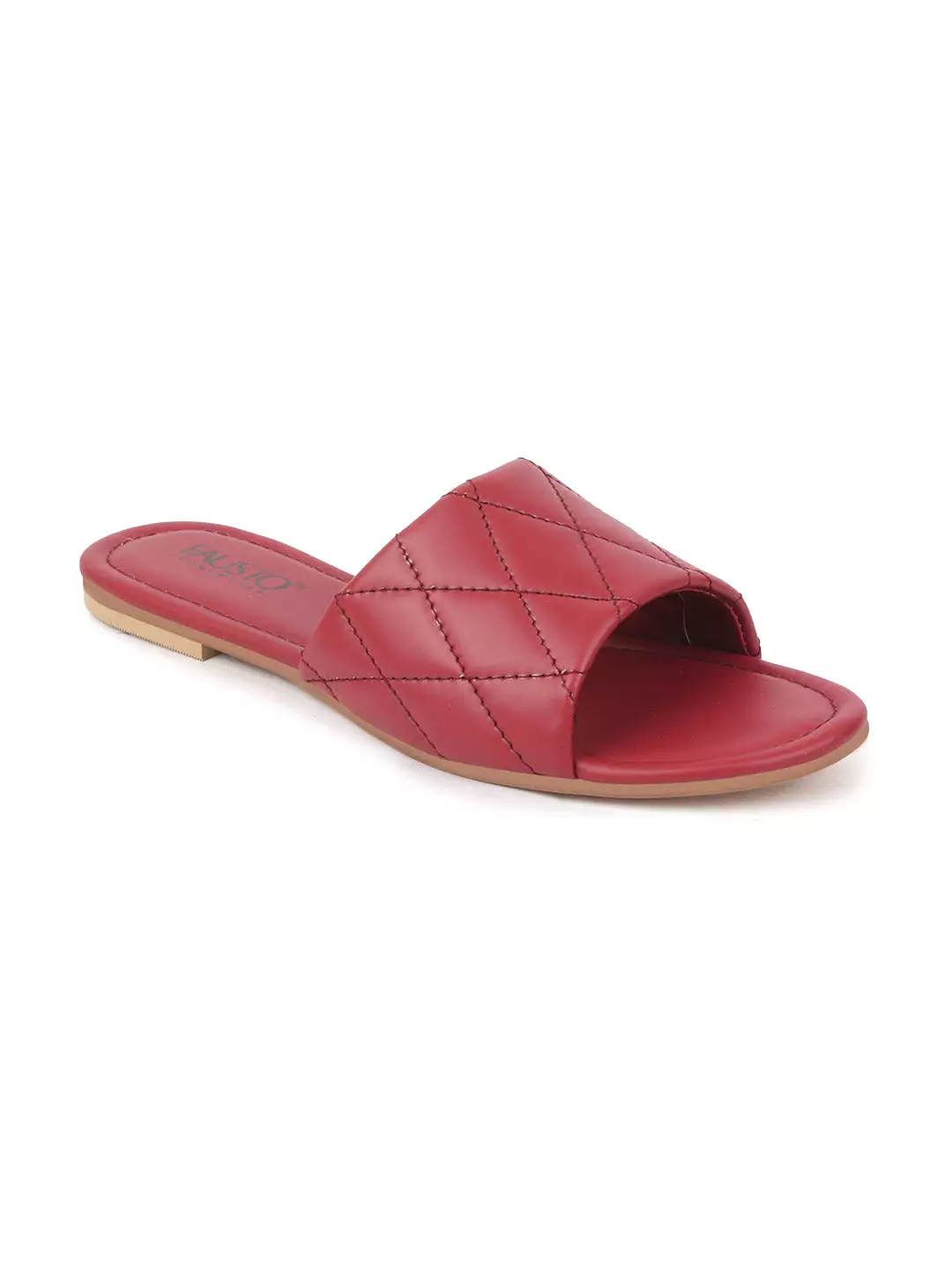 Women Cherry Slip-On Casual Hand Stitched Open Toe Outdoor Flats Slippers